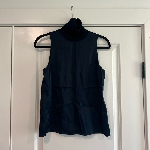Rag and Bone Women's Silky Tank High Neck Dark Navy‎ Professional Size XS - Picture 1 of 7